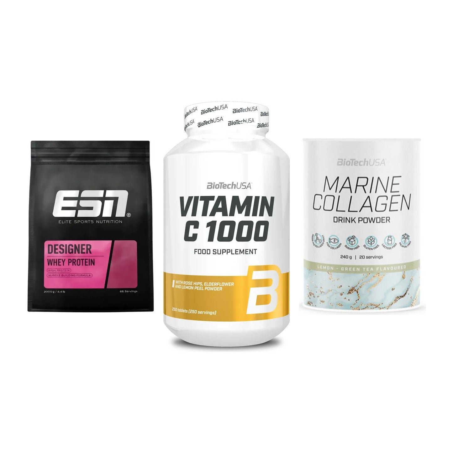 Regenerations-Set: ESN Designer + BioTech Vitamin + BioTech Marine – alle enthaltenen Artikel