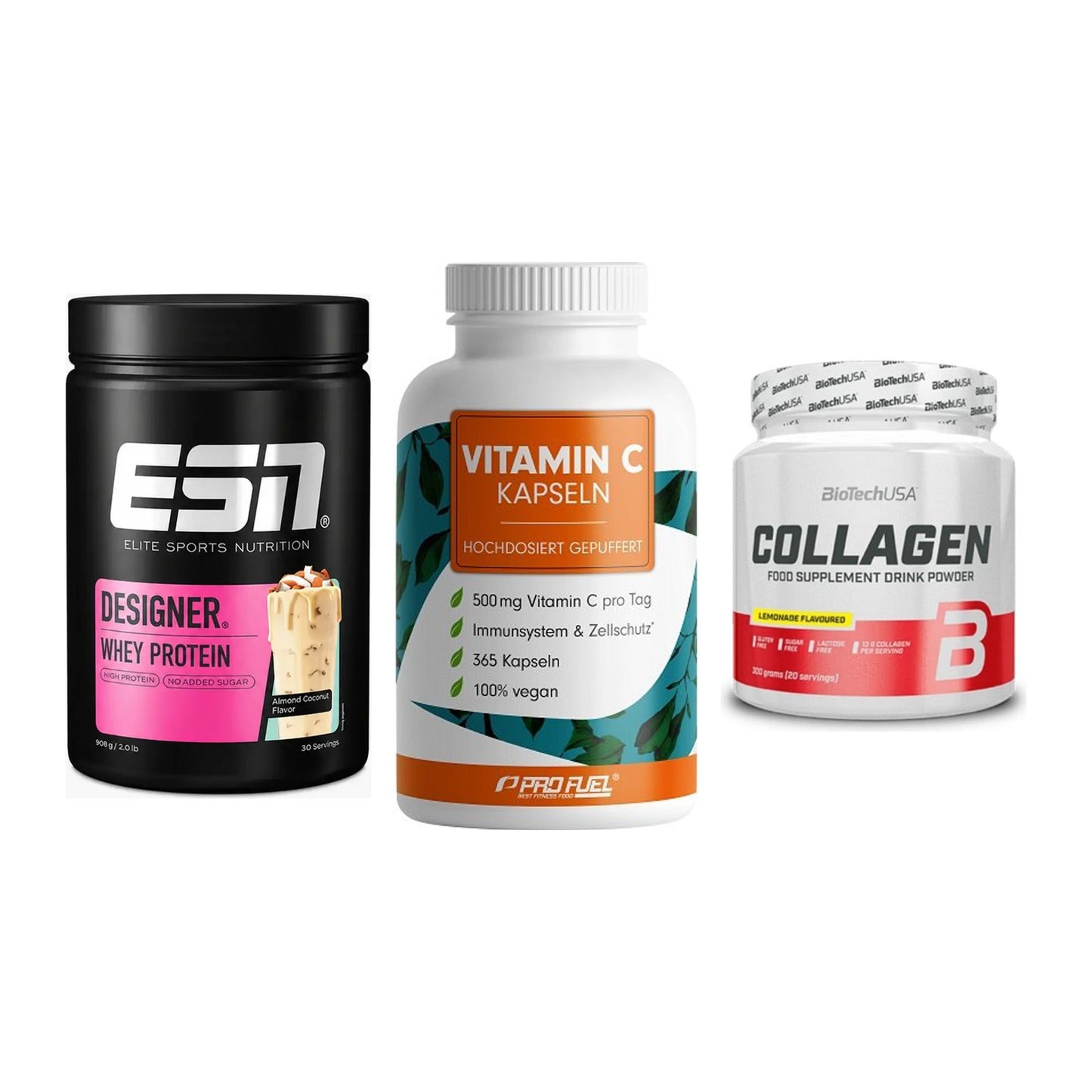 Regenerations-Set: ESN Designer + ProFuel Vitamin + BioTech Collage – alle enthaltenen Artikel