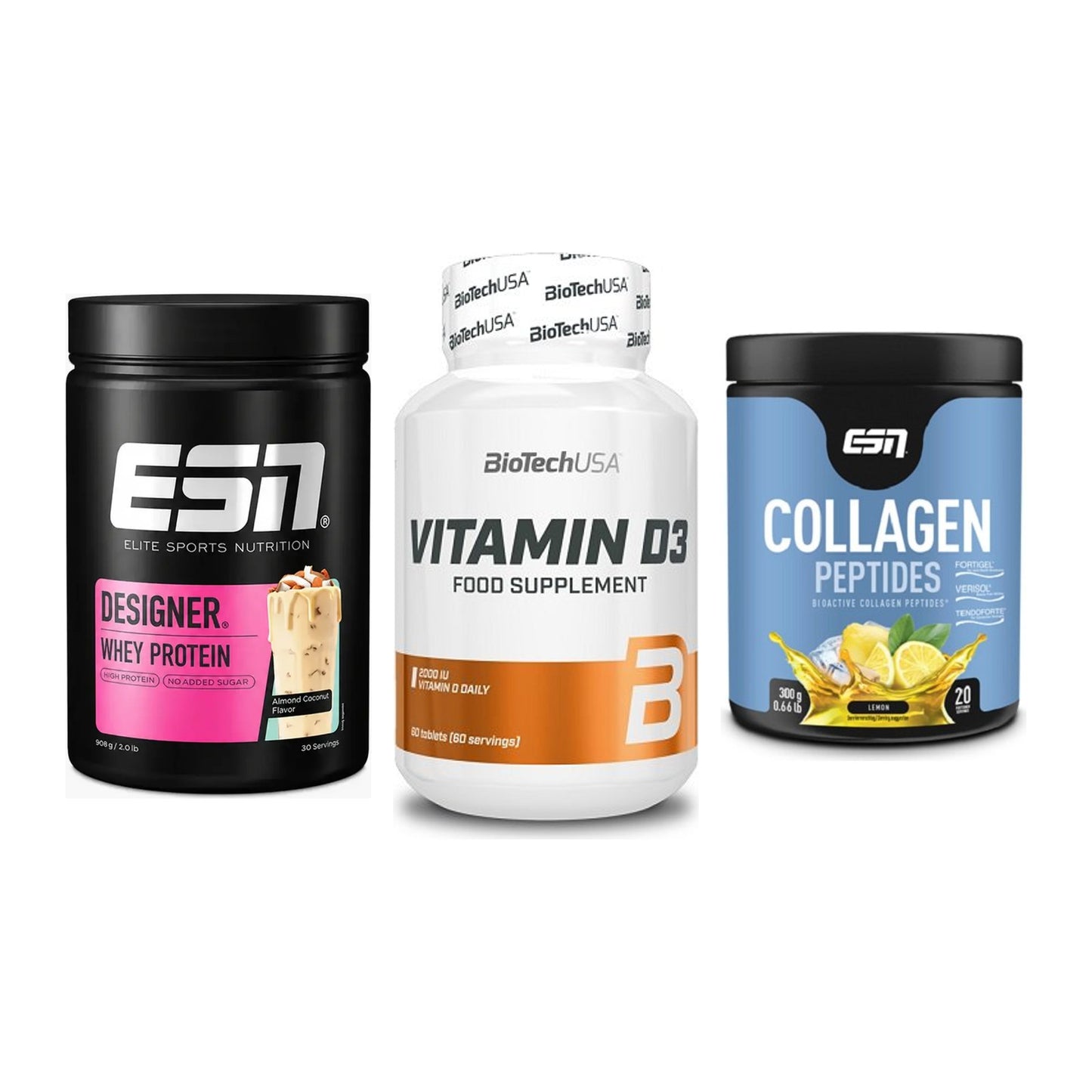 Regenerations-Set: ESN Designer + BioTech Vitamin + ESN Collagen – alle enthaltenen Artikel