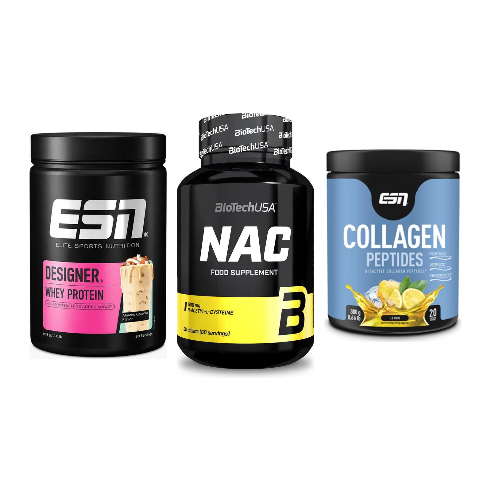 Regenerations-Set: ESN Designer + BioTech NAC + ESN Collagen – alle enthaltenen Artikel