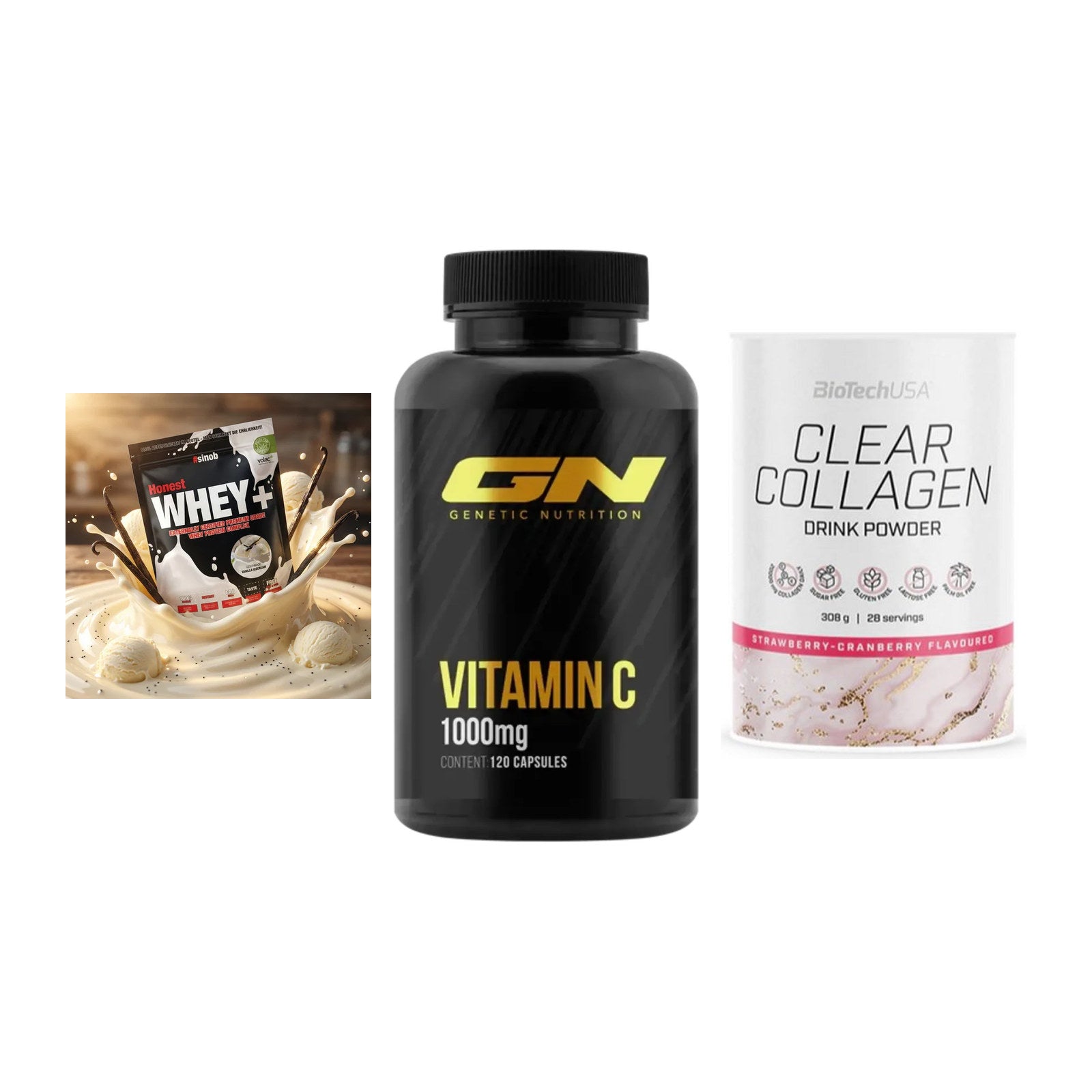 Regenerations-Set: Sinob Honest + GN Vitamin C + BioTech Clear – alle enthaltenen Artikel