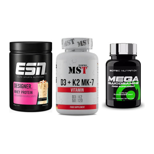 Regenerations-Set: ESN Designer + MST Vitamin D3 + Scitec Mega – alle enthaltenen Artikel