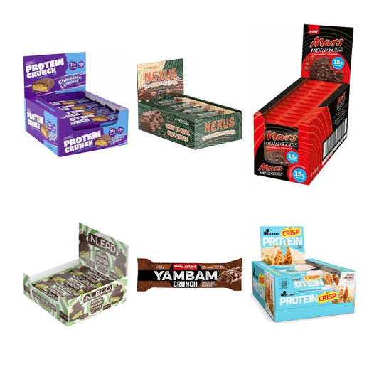 Riegel-Probierset: Applied Protein + ProFuel Nexus + 4 weitere – alle enthaltenen Artikel