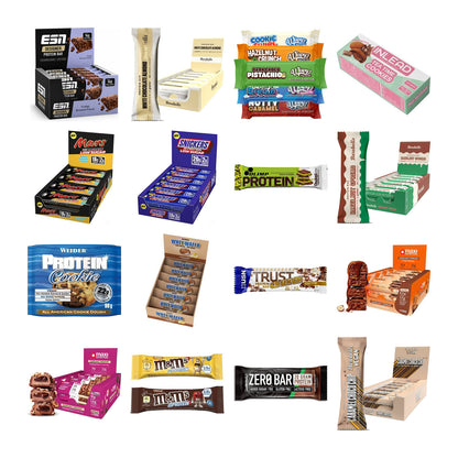 Riegel-XXL-Box: ESN Designer + Barebells + Wispy Protei + 21 weitere – alle enthaltenen Artikel