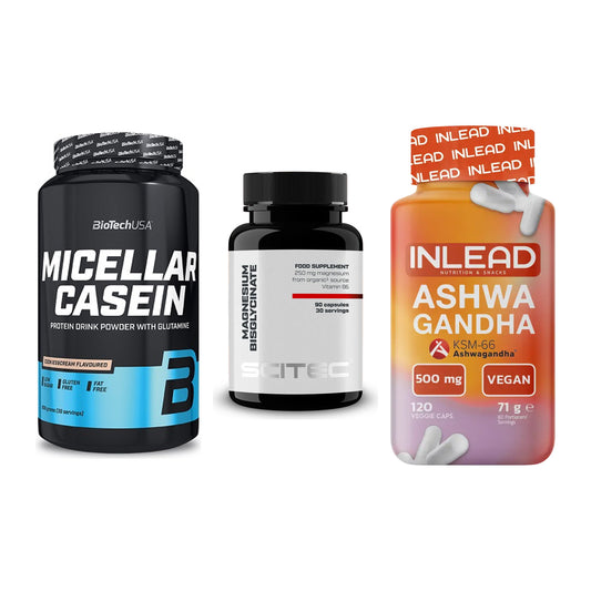 Schlaf & Erholung: BioTech Micella + Scitec Magnesiu + INLEAD Ashwagan – alle enthaltenen Artikel