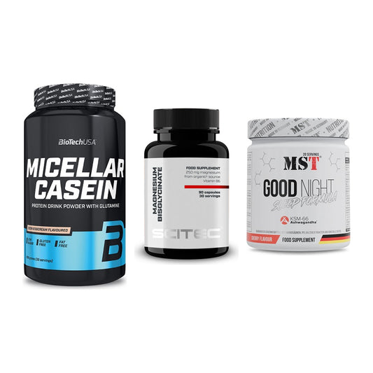 Schlaf & Erholung: BioTech Micella + Scitec Magnesiu + MST Good Night – alle enthaltenen Artikel