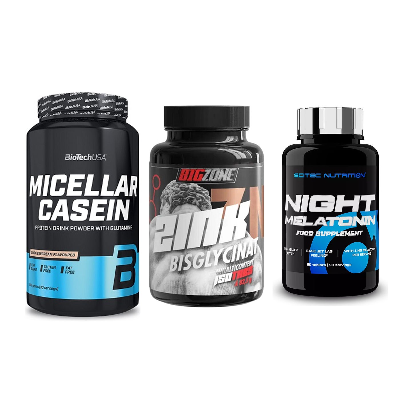 Schlaf & Erholung: BioTech Micella + Big Zone Zink + Scitec Night – alle enthaltenen Artikel