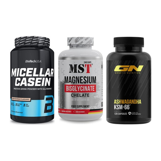 Schlaf & Erholung: BioTech Micella + MST Magnesium + GN Ashwagandha – alle enthaltenen Artikel