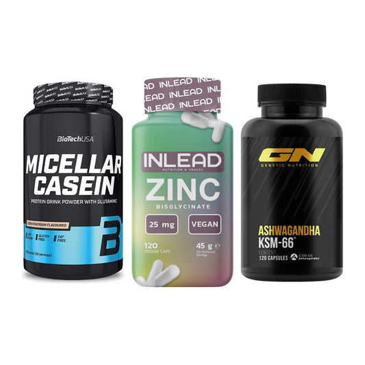 Schlaf & Erholung: BioTech Micella + INLEAD Zink + GN Ashwagandha – alle enthaltenen Artikel