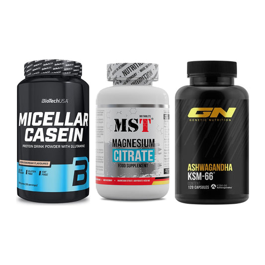 Schlaf & Erholung: BioTech Micella + MST Magnesium + GN Ashwagandha – alle enthaltenen Artikel