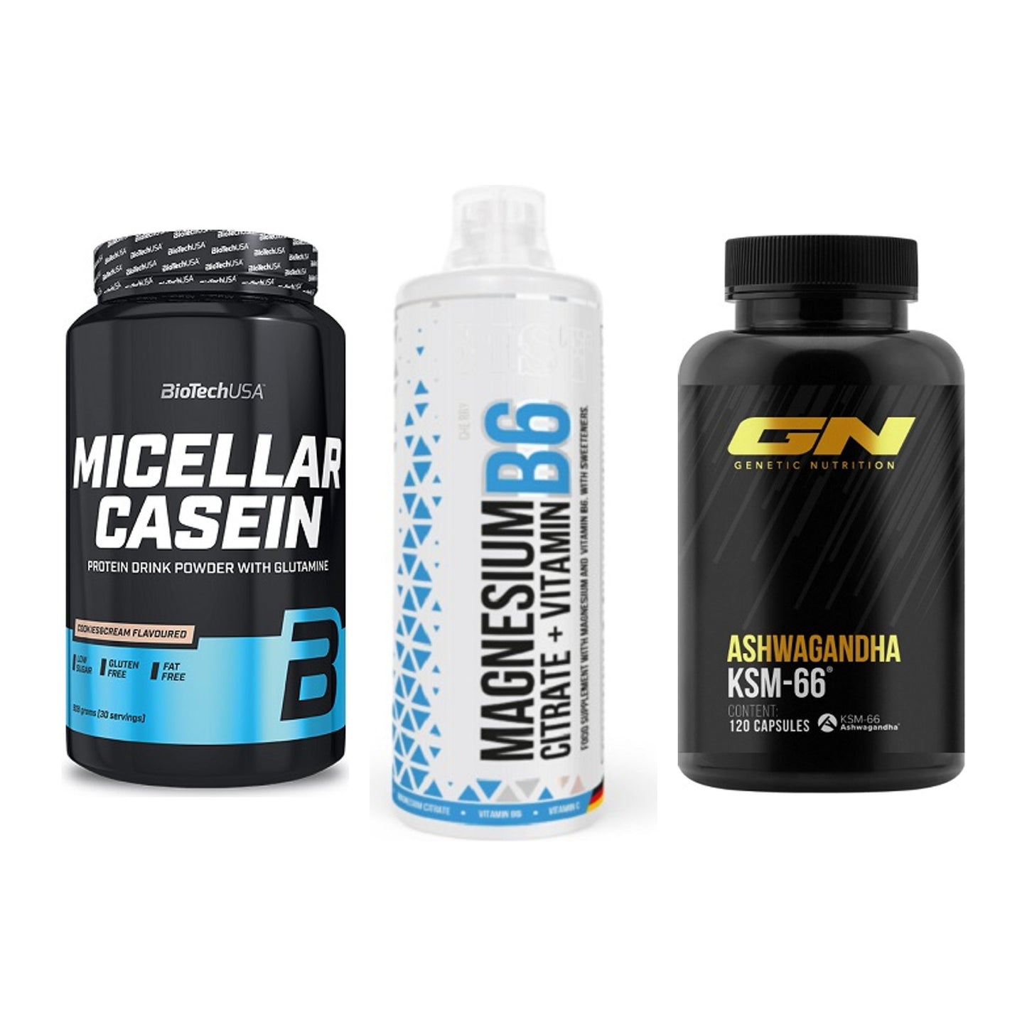 Schlaf & Erholung: BioTech Micella + MST Magnesium + GN Ashwagandha – alle enthaltenen Artikel