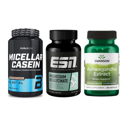 Schlaf & Erholung: BioTech Micella + ESN Magnesium + Swanson Ashwaga – alle enthaltenen Artikel