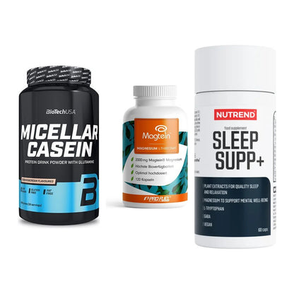 Schlaf & Erholung: BioTech Micella + ProFuel Magnesi + Nutrend Sleep – alle enthaltenen Artikel