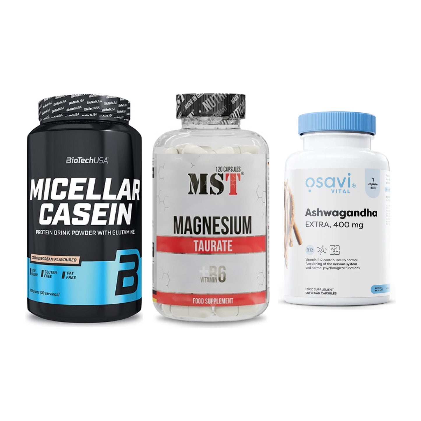 Schlaf & Erholung: BioTech Micella + MST Magnesium + Osavi Ashwagand – alle enthaltenen Artikel