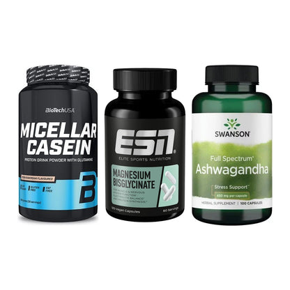 Schlaf & Erholung: BioTech Micella + ESN Magnesium + Swanson Ashwaga – alle enthaltenen Artikel