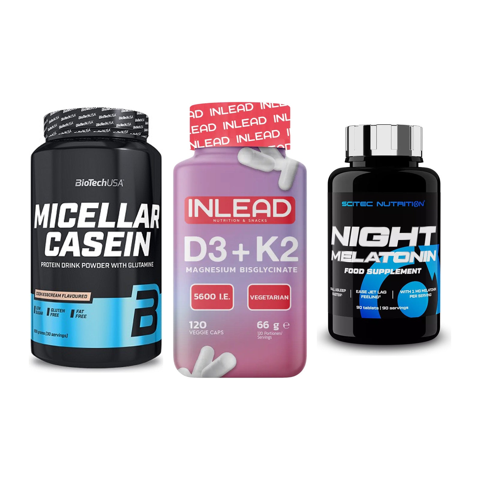 Schlaf & Erholung: BioTech Micella + INLEAD Vitamin + Scitec Night – alle enthaltenen Artikel
