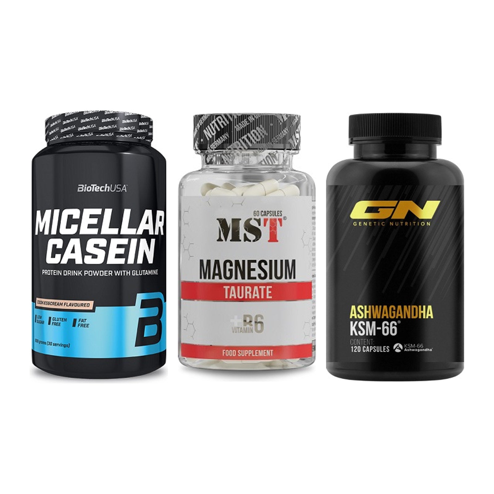 Schlaf & Erholung: BioTech Micella + MST Magnesium + GN Ashwagandha – alle enthaltenen Artikel