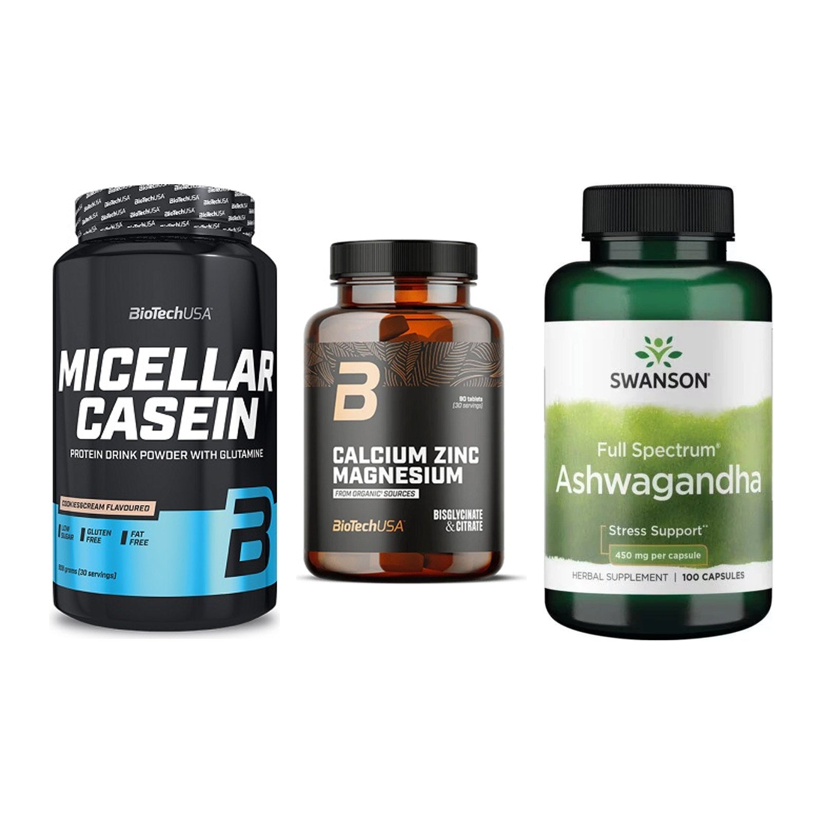 Schlaf & Erholung: BioTech Micella + BioTech Calcium + Swanson Ashwaga – alle enthaltenen Artikel