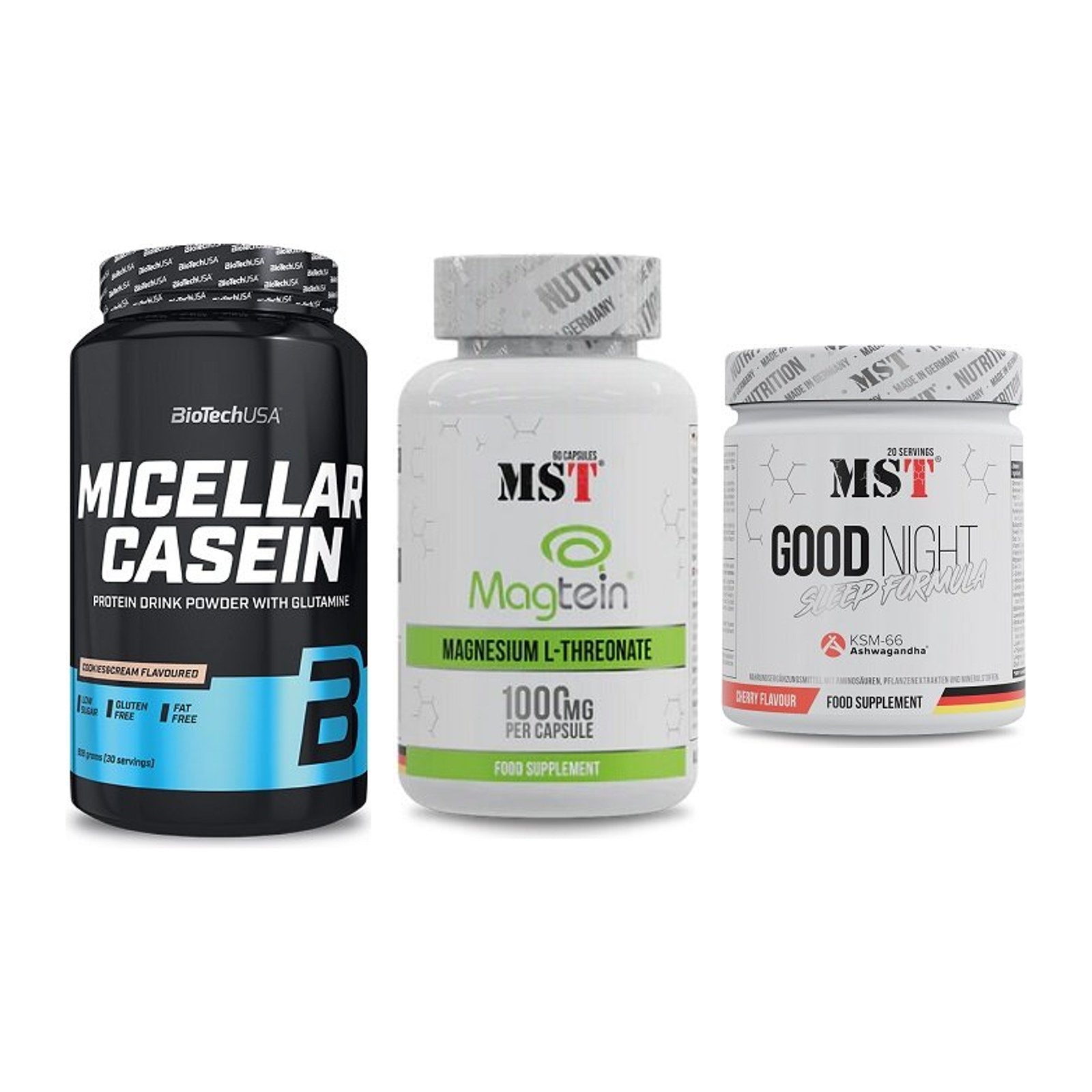 Schlaf & Erholung: BioTech Micella + MST Magnesium + MST Good Night – alle enthaltenen Artikel