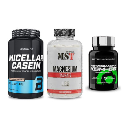 Schlaf & Erholung: BioTech Micella + MST Magnesium + Scitec KSM-66 – alle enthaltenen Artikel