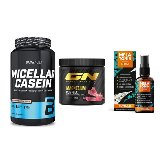 Schlaf & Erholung: BioTech Micella + GN Magnesium + ProFuel Melaton – alle enthaltenen Artikel