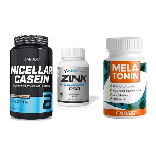 Schlaf & Erholung: BioTech Micella + NNT Zink 50mg + ProFuel Melaton – alle enthaltenen Artikel