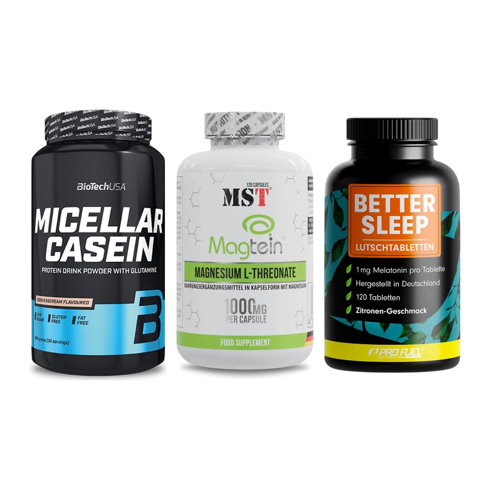 Schlaf & Erholung: BioTech Micella + MST Magnesium + ProFuel Melaton – alle enthaltenen Artikel