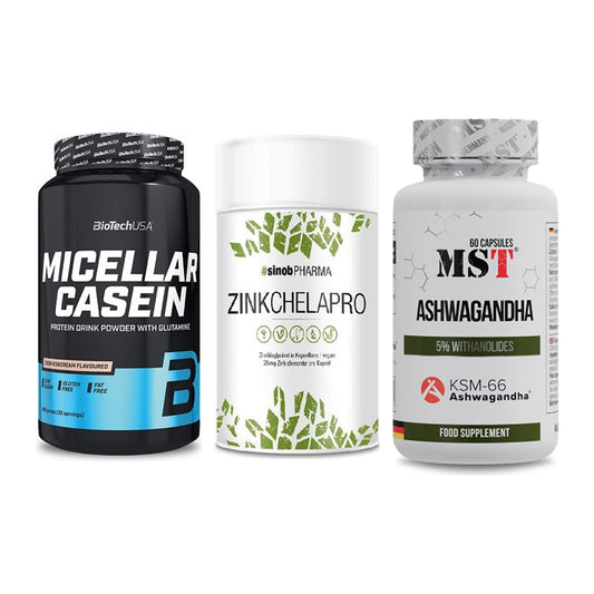 Schlaf & Erholung: BioTech Micella + Sinob Zink + MST Ashwagandha – alle enthaltenen Artikel