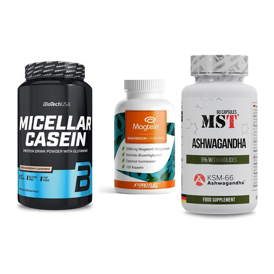Schlaf & Erholung: BioTech Micella + ProFuel Magnesi + MST Ashwagandha – alle enthaltenen Artikel