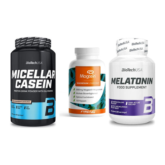 Schlaf & Erholung: BioTech Micella + ProFuel Magnesi + BioTech Melaton – alle enthaltenen Artikel