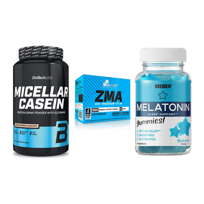 Schlaf & Erholung: BioTech Micella + Olimp ZMA + Weider Melatoni – alle enthaltenen Artikel
