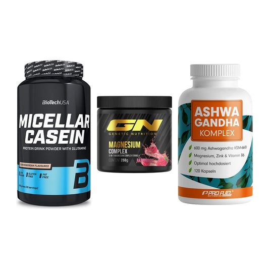 Schlaf & Erholung: BioTech Micella + GN Magnesium + ProFuel Ashwaga – alle enthaltenen Artikel