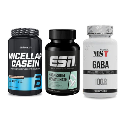 Schlaf & Erholung: BioTech Micella + ESN Magnesium + MST GABA 1000mg – alle enthaltenen Artikel