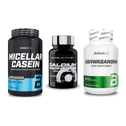 Schlaf & Erholung: BioTech Micella + Scitec Calcium + BioTech Ashwaga – alle enthaltenen Artikel