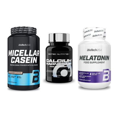 Schlaf & Erholung: BioTech Micella + Scitec Calcium + BioTech Melaton – alle enthaltenen Artikel
