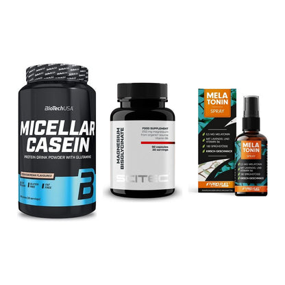 Schlaf & Erholung: BioTech Micella + Scitec Magnesiu + ProFuel Melaton – alle enthaltenen Artikel
