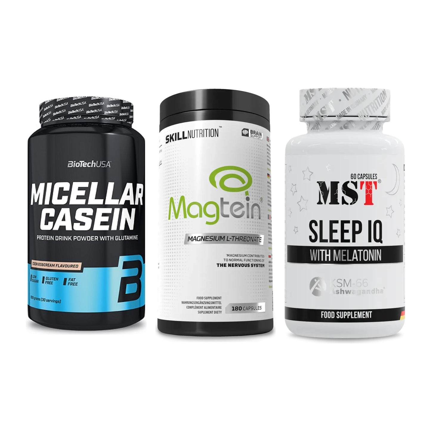 Schlaf & Erholung: BioTech Micella + Skill Nutrition + MST Sleep IQ – alle enthaltenen Artikel