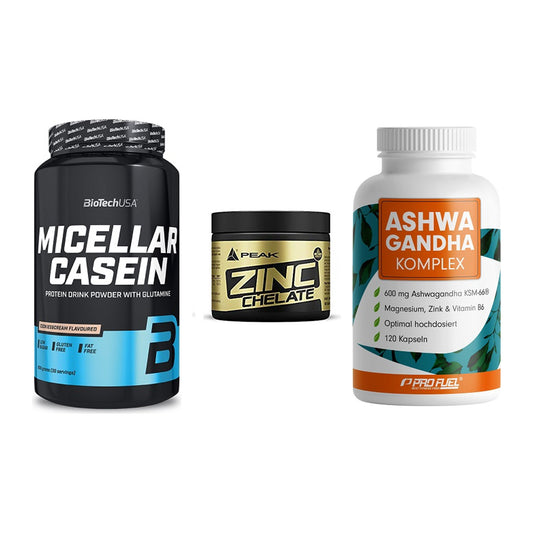 Schlaf & Erholung: BioTech Micella + Peak Zink + ProFuel Ashwaga – alle enthaltenen Artikel