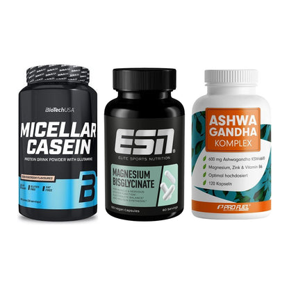 Schlaf & Erholung: BioTech Micella + ESN Magnesium + ProFuel Ashwaga – alle enthaltenen Artikel