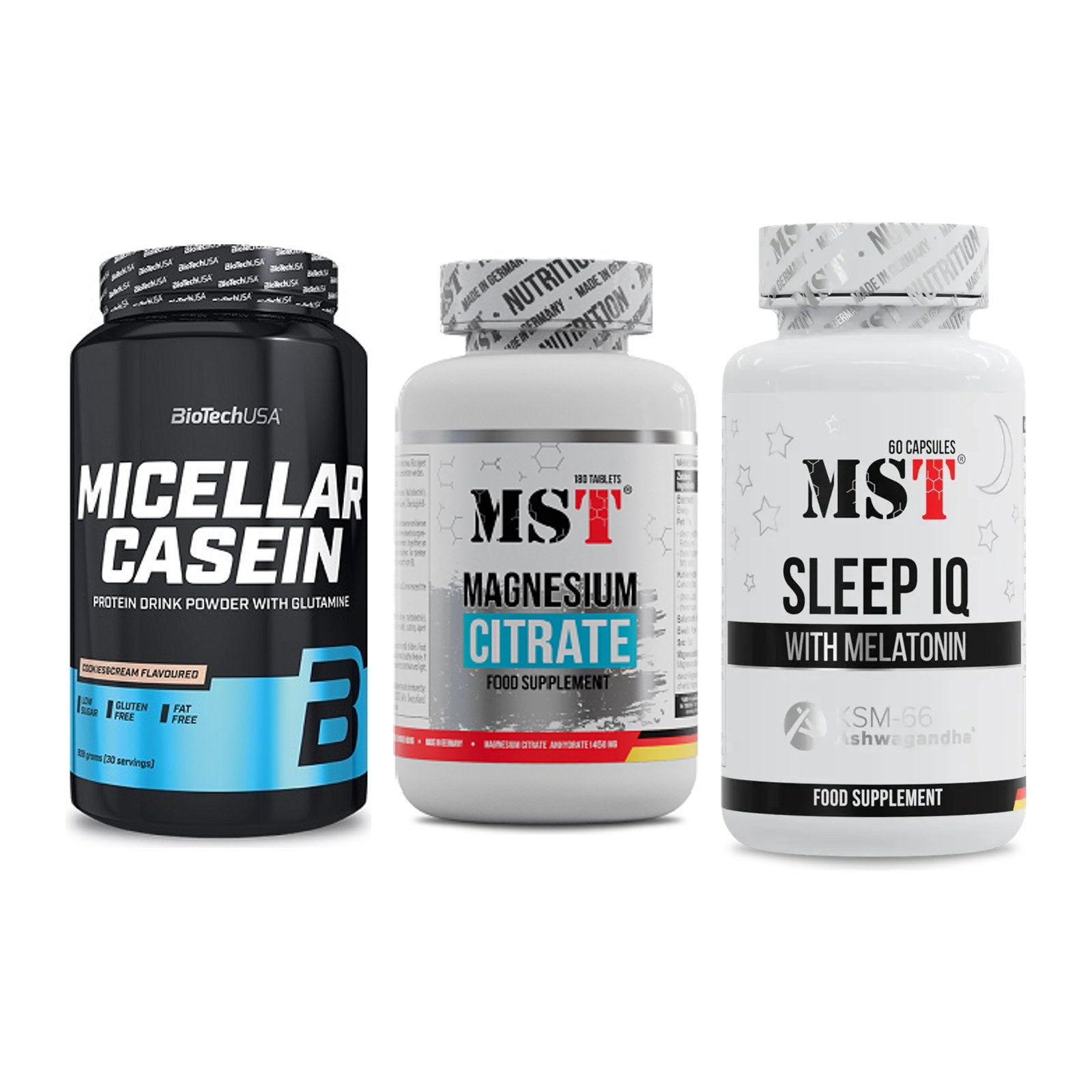 Schlaf & Erholung: BioTech Micella + MST Magnesium + MST Sleep IQ – alle enthaltenen Artikel