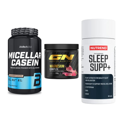 Schlaf & Erholung: BioTech Micella + GN Magnesium + Nutrend Sleep – alle enthaltenen Artikel
