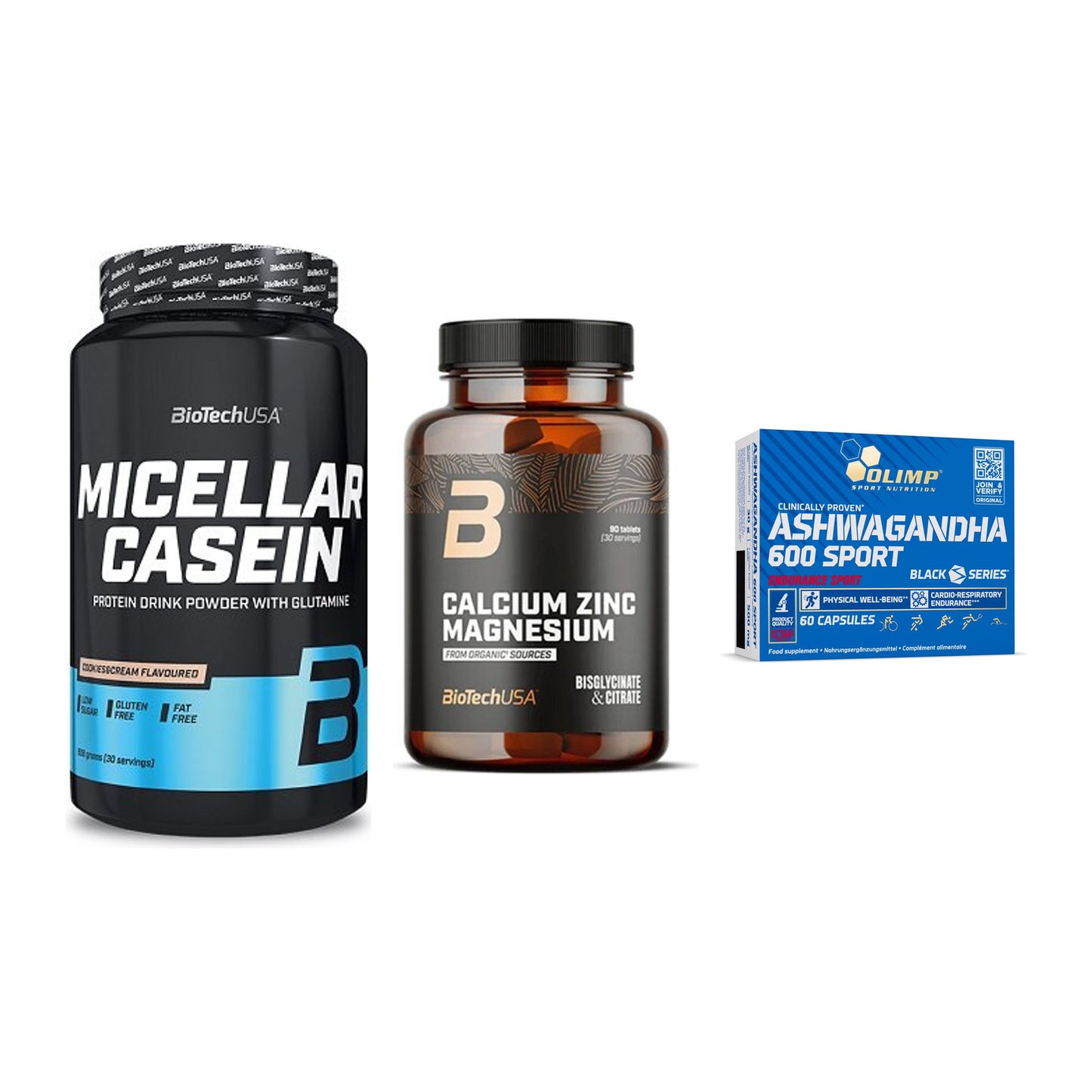 Schlaf & Erholung: BioTech Micella + BioTech Calcium + Olimp Ashwagand – alle enthaltenen Artikel