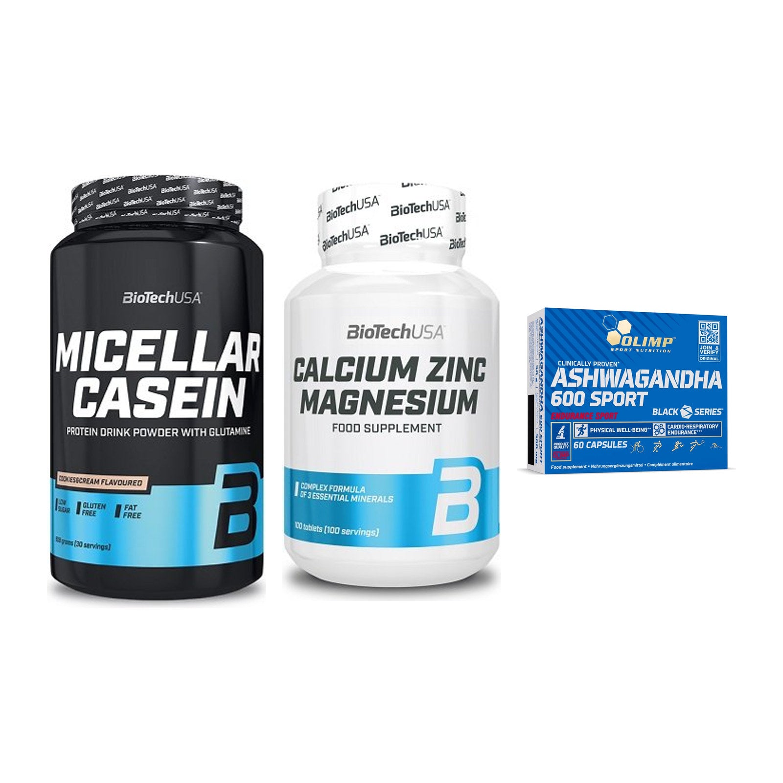 Schlaf & Erholung: BioTech Micella + BioTech Calcium + Olimp Ashwagand – alle enthaltenen Artikel