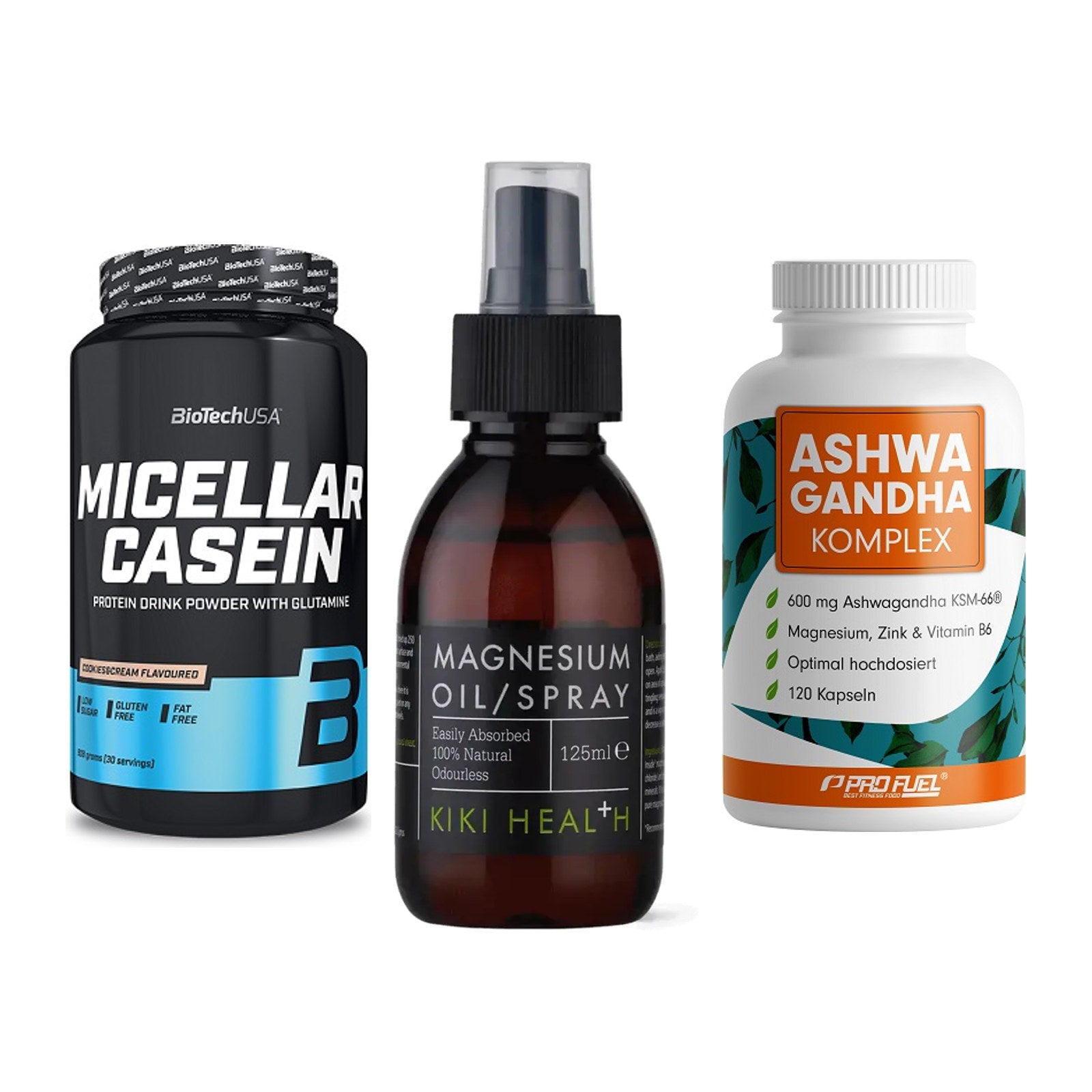 Schlaf & Erholung: BioTech Micella + KIKI Health + ProFuel Ashwaga – alle enthaltenen Artikel