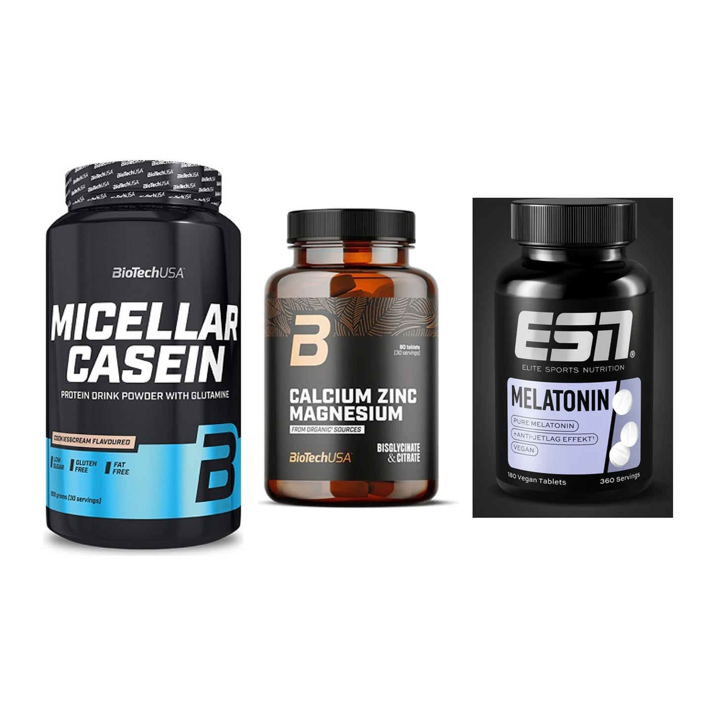 Schlaf & Erholung: BioTech Micella + BioTech Calcium + ESN Melatonin – alle enthaltenen Artikel
