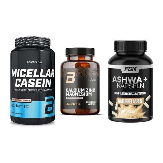 Schlaf & Erholung: BioTech Micella + BioTech Calcium + FGN Ashwagandha – alle enthaltenen Artikel