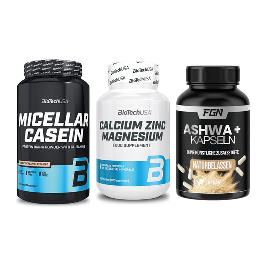 Schlaf & Erholung: BioTech Micella + BioTech Calcium + FGN Ashwagandha – alle enthaltenen Artikel