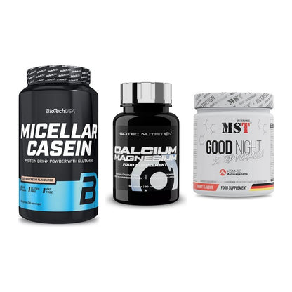 Schlaf & Erholung: BioTech Micella + Scitec Calcium + MST Good Night – alle enthaltenen Artikel