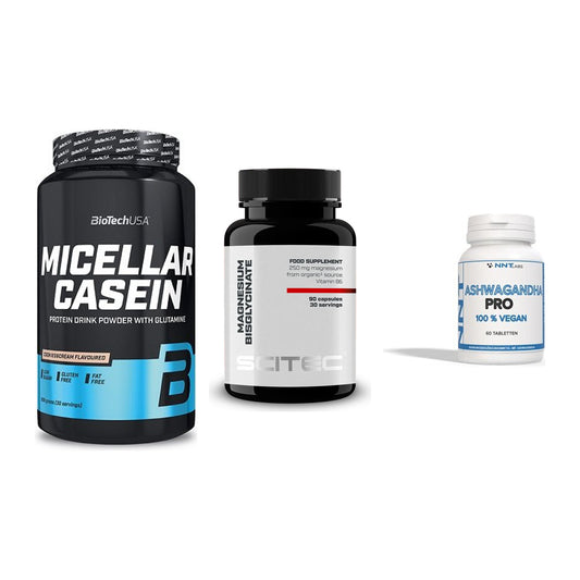 Schlaf & Erholung: BioTech Micella + Scitec Magnesiu + NNT Ashwagandha – alle enthaltenen Artikel