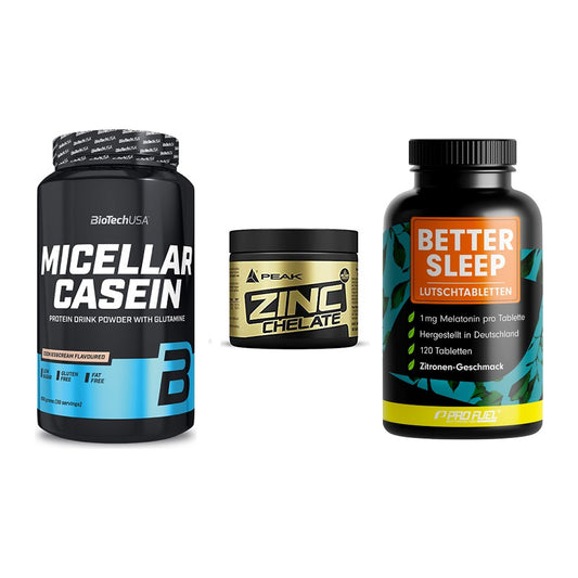 Schlaf & Erholung: BioTech Micella + Peak Zink + ProFuel Melaton – alle enthaltenen Artikel